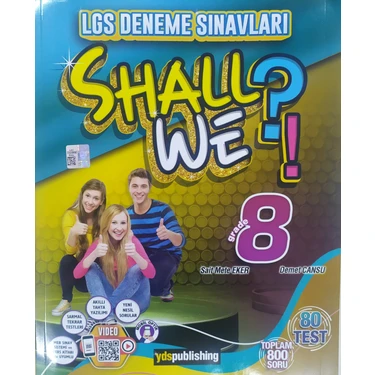 Yds Publishing Shall We?! Lgs Deneme Sınavları Grade 8