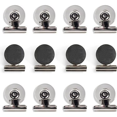 Valkyrie 12 Adet Mıknatıslı Mandallı Buzdolabı Magnet Fotoğraf Kağıt Evrak
