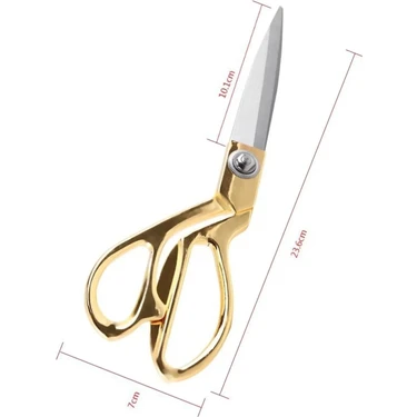 Taksun Profesyonel Terzi Makası Sarı Renk 10 inç 26 cm No:1250 Kesim Araç
