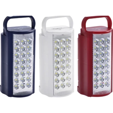 Fujita 2606L USB Şarj Çıkışlı 24 LED 80 Saat Akülü Şarjlı
