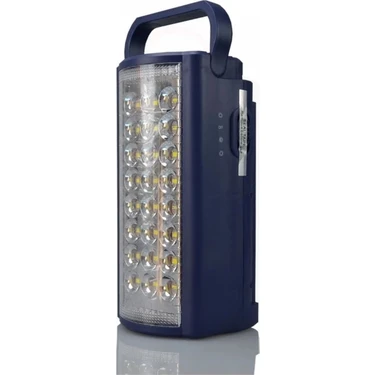 24 LED 80 Saat Yanar USB Şarj Çıkışlı Akülü Şarjlı