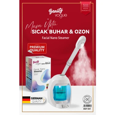 Beauty Vogue Masaüstü Vapozon Yüz Cilt Buhar Makinesi Ozonlu Cilt Bakımı