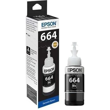 Epson 664 Siyah  Orijinal 70ML