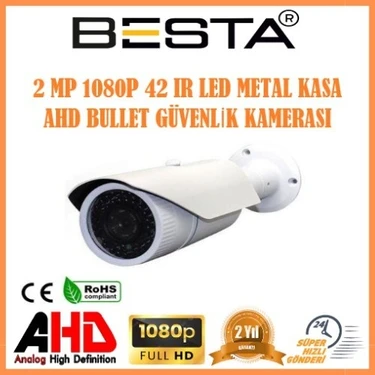 Epilons 2mp Ahd 1080P 42 LED Metal Kasa Dış Ortam Güvenlik
