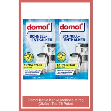 Domol Kireç Çözücü 2 x 15 gr - Kokusuz, Ekstra Güçlü ve Etkili Temizleme