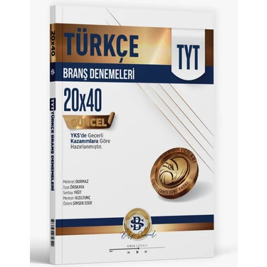 Bilgi Sarmal Yayınları 2025 TYT Türkçe 20 x 40 Branş