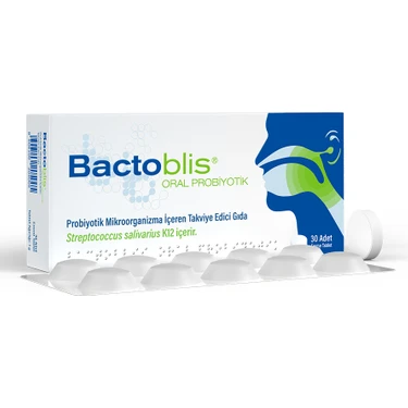 Bactoblis Oral Probiyotik 30 Tablet Çilek Aromalı Yetişkinler İçin Ağız Sağlığı