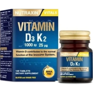 Nutraxin D3K2 1000 IU120