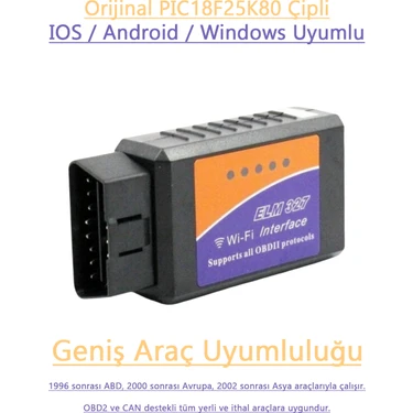 ELM 327 WiFi Araç Arıza Tespit Cihazı OBD2
