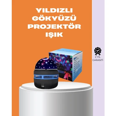 Senka Galaxy Projektör – 360° Dönebilen Gece Lambası, Dekoratif Ambiyans