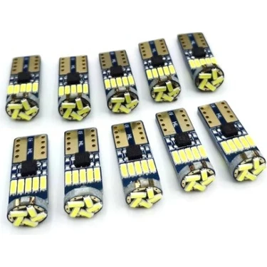 Erlight W5W T10 Dipsiz LED Tavan Park Plaka Ampulü (10 Adet