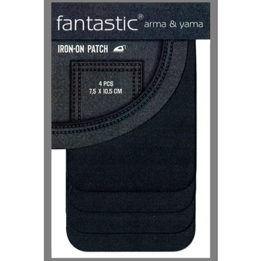 Fantastic 4'lü Paket (Siyah) Ütü ile Yapışan Dokuma Arma Patch Giysi & Kıyafetler Için Süs Yama