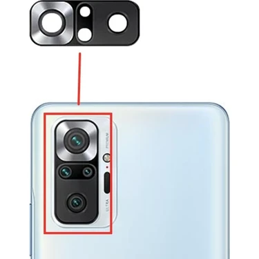 fodos Xiaomi Redmi Note 10 Pro Uyumlu Kamera Lensi Camı M2101K6G