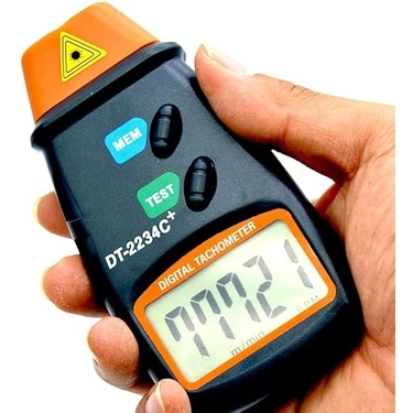 Dijital Lazermetre Rpm Takometre Hız Göstergeli Devir