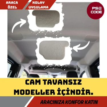 Rifter-Berlingo-Proace City-Doblo-Opel Cam Tavansız Ara Bölme Demiri Kapakları 2 Adet Kumaşı