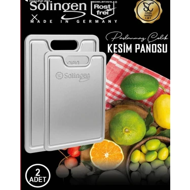 Solingen Çelik  Kesim Panosu – Profesyonel Mutfak Doğrama