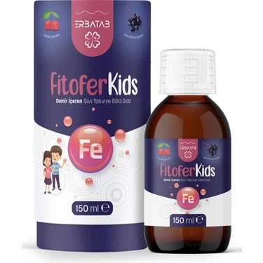 Erbatab Fitofer Kids 150 ml Demir Takviyesi Sıvı İçerik Bilgisiyle Çocuklar İçin